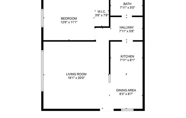 1 bed, 1 bath, 700 sqft, $1,650