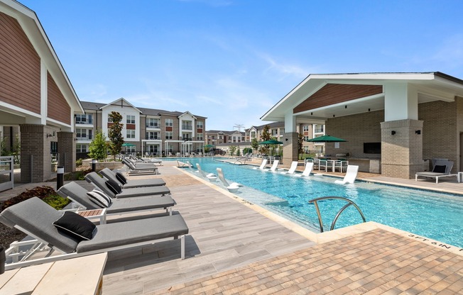 Pool with Lounge Chairs