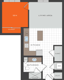 Studio, 1 bath, 656 sqft, $2,525