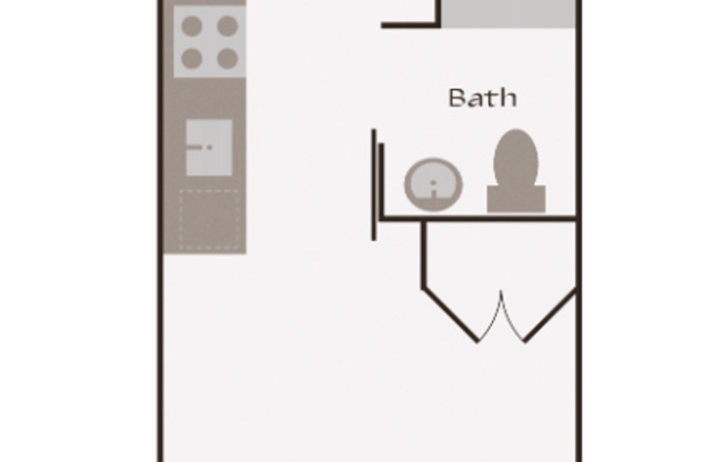 Studio, 1 bath, 300 sqft, $1,622, Unit 225