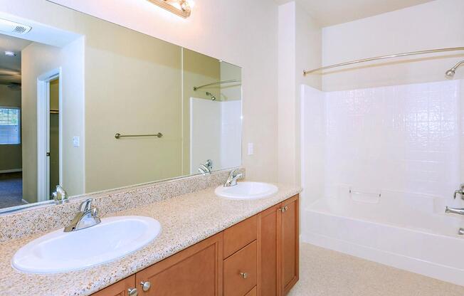 We have large bathrooms here at Boulder Creek