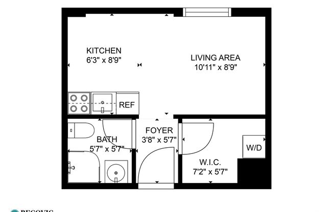 Studio, 1 bath, 245 sqft, $1,500, Unit 310