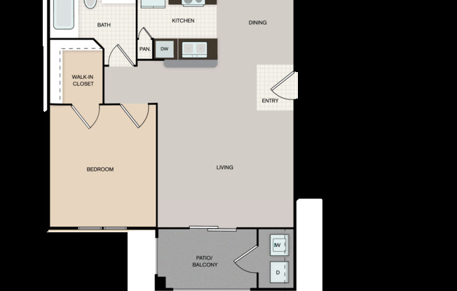 1 bed, 1 bath, 603 sqft, $1,079, Unit 0410