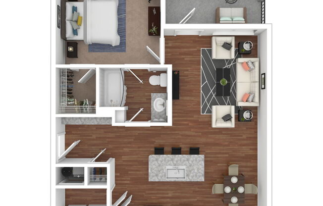 1 bed, 1 bath, 792 sqft, $1,510