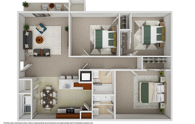 3 beds, 2 baths, 1,105 sqft, $1,466