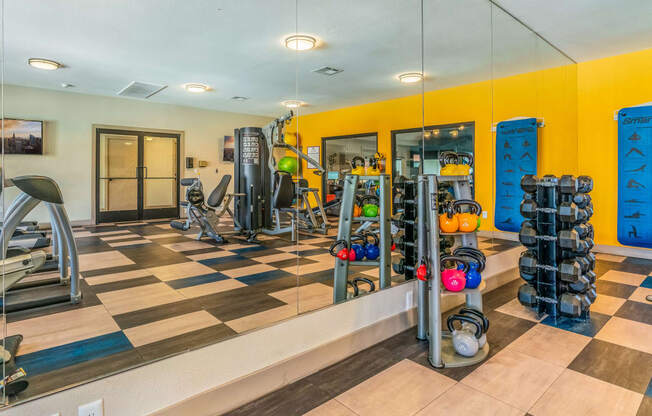 Fitness center at Prelude at the Park