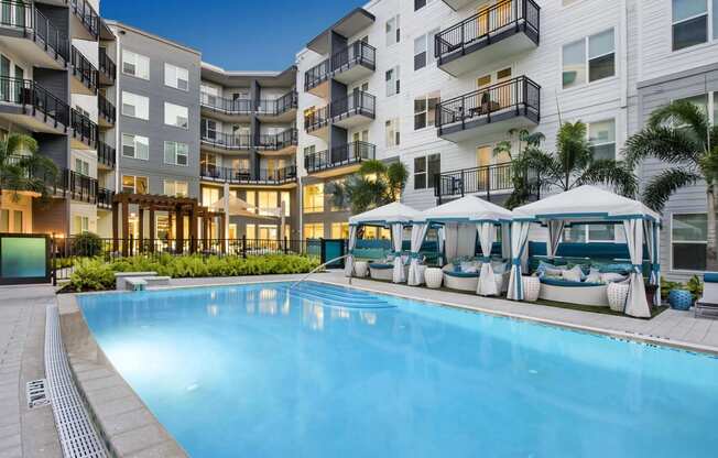 Evening View of Resort Style Pool