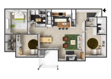 3 beds, 2 baths, 1,294 sqft, $2,325