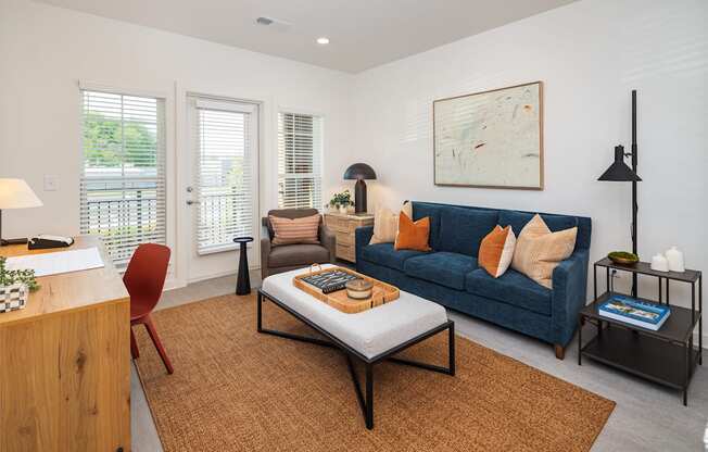 Living Room with Patio Access