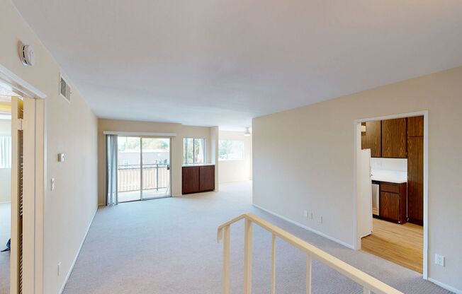 Top-Floor 1 Bed 1.5 Bath Pasadena Condo – with Parking, On Site laundry, Fireplace, Balcony & Pool!