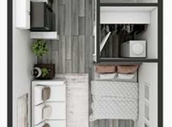 Studio, 1 bath, 348 sqft, $719, Unit 5824 UD