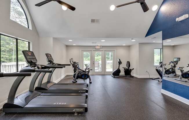 fitness center with equipment