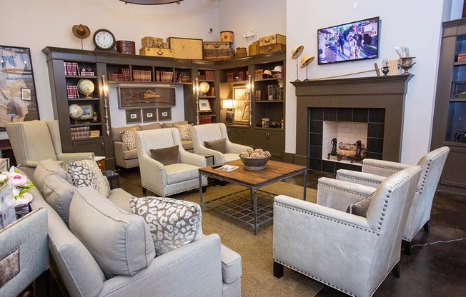 Sofa in living room at Walton Riverwood, Georgia, 30339