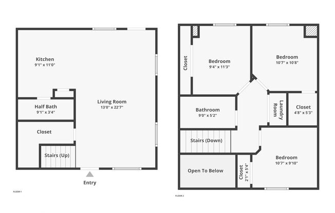 Townhouse Style 3 Bedroom