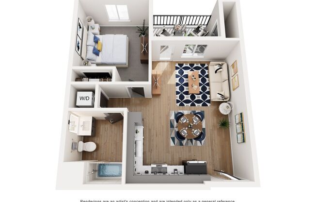 1 bed, 1 bath, 627 sqft, $2,500, Unit 305