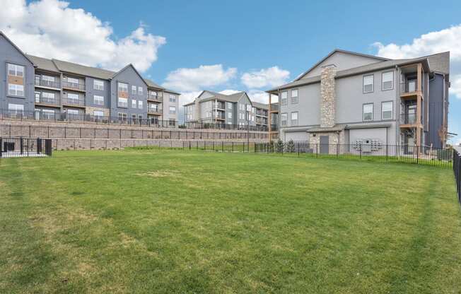 the preserve at ballantyne commons yard and apartment buildings