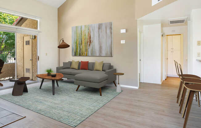 Living Room with Hard Surface Flooring