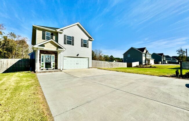 Newer Home On 3 Acres! Landscaping, Electric, Water, & Sewer Included In Price! Pet Friendly - Attached Garage w/Opener - Storage Shed!