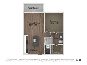 1 bed, 1 bath, 675 sqft, $1,800