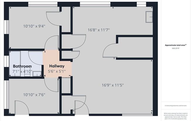 2 beds, 1 bath, 747 sqft, $700