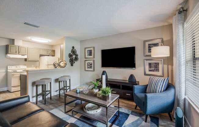 Living Room at Sanford Landing Apartments, Sanford