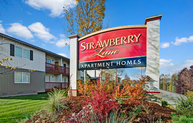 Strawberry Lane Sign