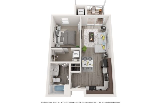 1 bed, 1 bath, 580 sqft, $1,450, Unit 4 - 304