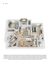 2 beds, 2 baths, 960 sqft, $1,700