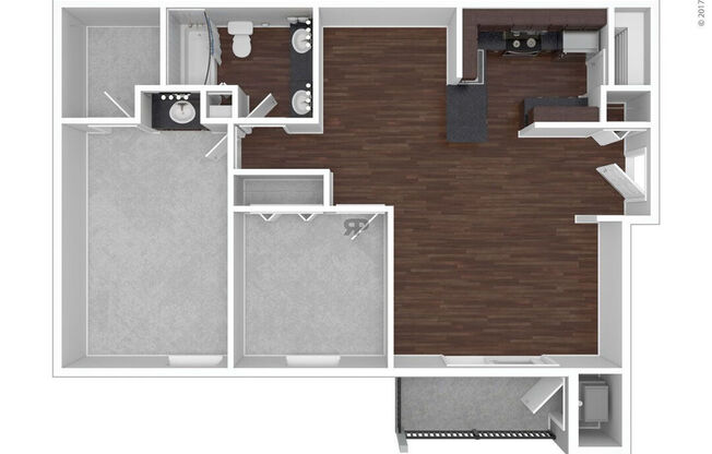 2 beds, 1 bath, 980 sqft, $1,573