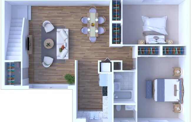 2 beds, 1.5 baths, 1,100 sqft, $2,545