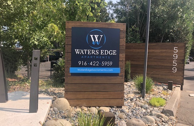 Waters Edge Apartment Monument Sign