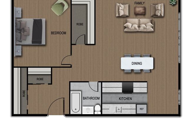 1 bed, 1 bath, 515 sqft, $1,995, Unit 212