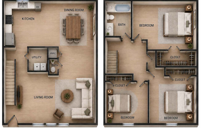 3 beds, 1.5 baths, 1,261 sqft, $1,459