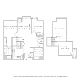 2 beds, 2.5 baths, 1,218 sqft, $3,500