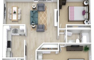 2 beds, 2 baths, $1,550