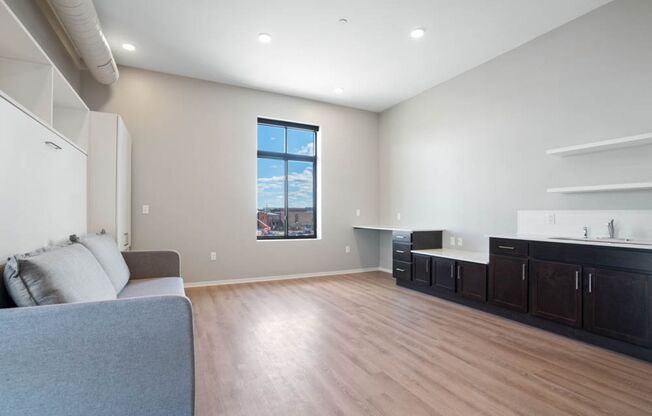 Studio, 1 bath, 487 sqft, $1,100