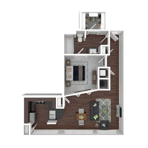 Studio, 1 bath, 827 sqft, $1,490