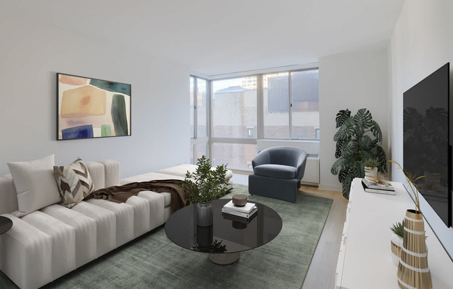 Living Room with Hard Surface Flooring