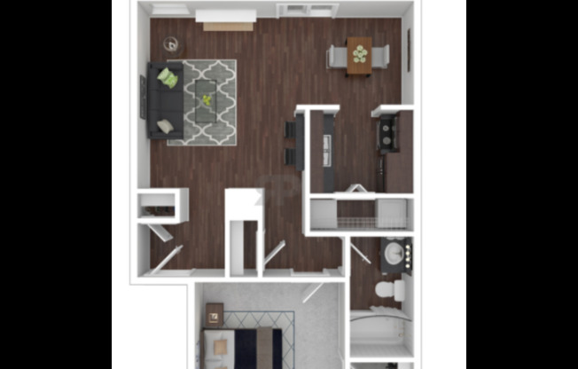 1 bed, 1 bath, 720 sqft, $996