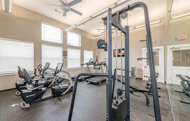 On-Site Fitness Centerat The Portofino 55+ Apartments, Texas, 77503