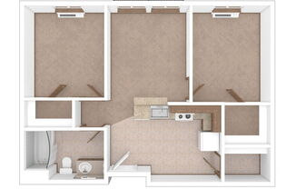 2 beds, 1 bath, 749 sqft, $2,034