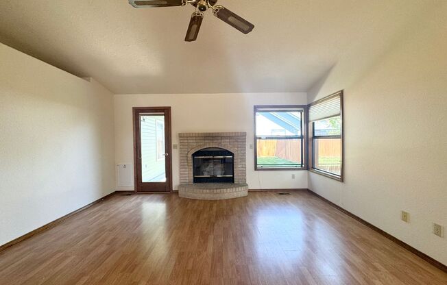 Now leasing in West Boise! This single-level home features 3 bedrooms and 2 bathrooms and is ready for you to move in.