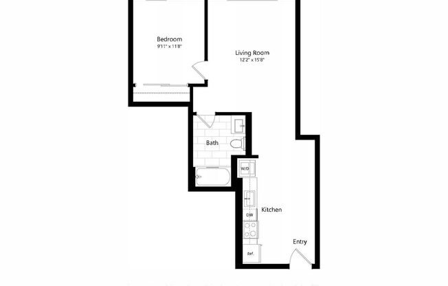 1 bed, 1 bath, 730 sqft, $3,195, Unit 206