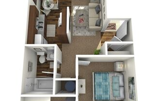 1 bed, 1 bath, 622 sqft, $1,450, Unit F 03