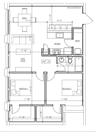 2 beds, 1 bath, 866 sqft, $1,495