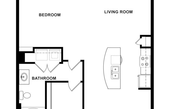 1 bed, 1 bath, 827 sqft, $1,485