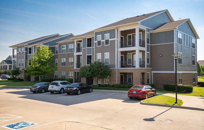 Parking Spaces in Front of an Encore Memorial Apartment Building