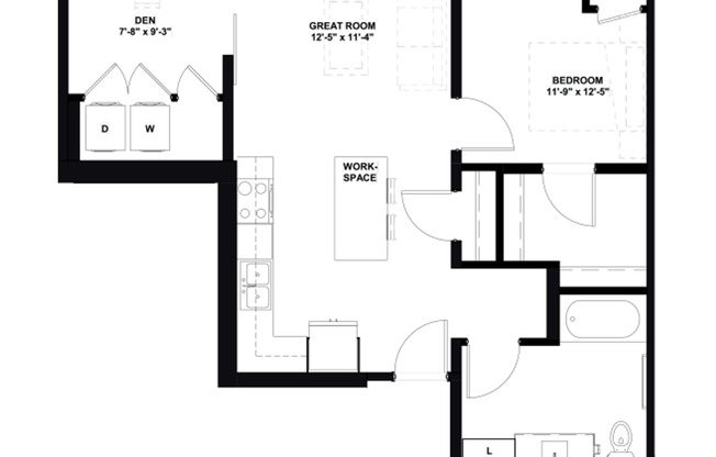 1 bed, 1 bath, 776 sqft, $1,925, Unit 216