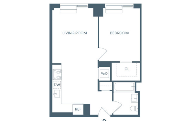 1 bed, 1 bath, $3,165, Unit 817S