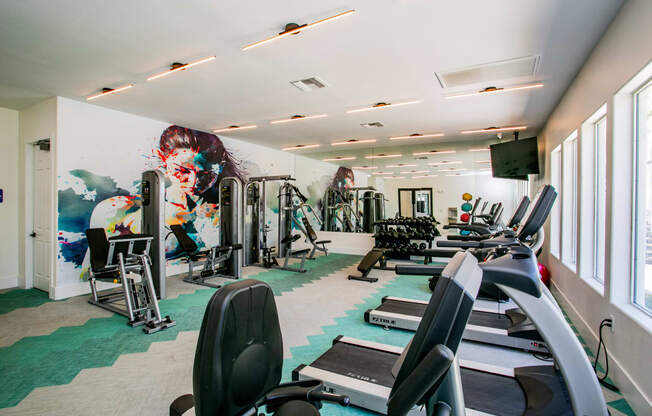 Octave Apartments Fitness center at Octave Apartments, Las Vegas, NV